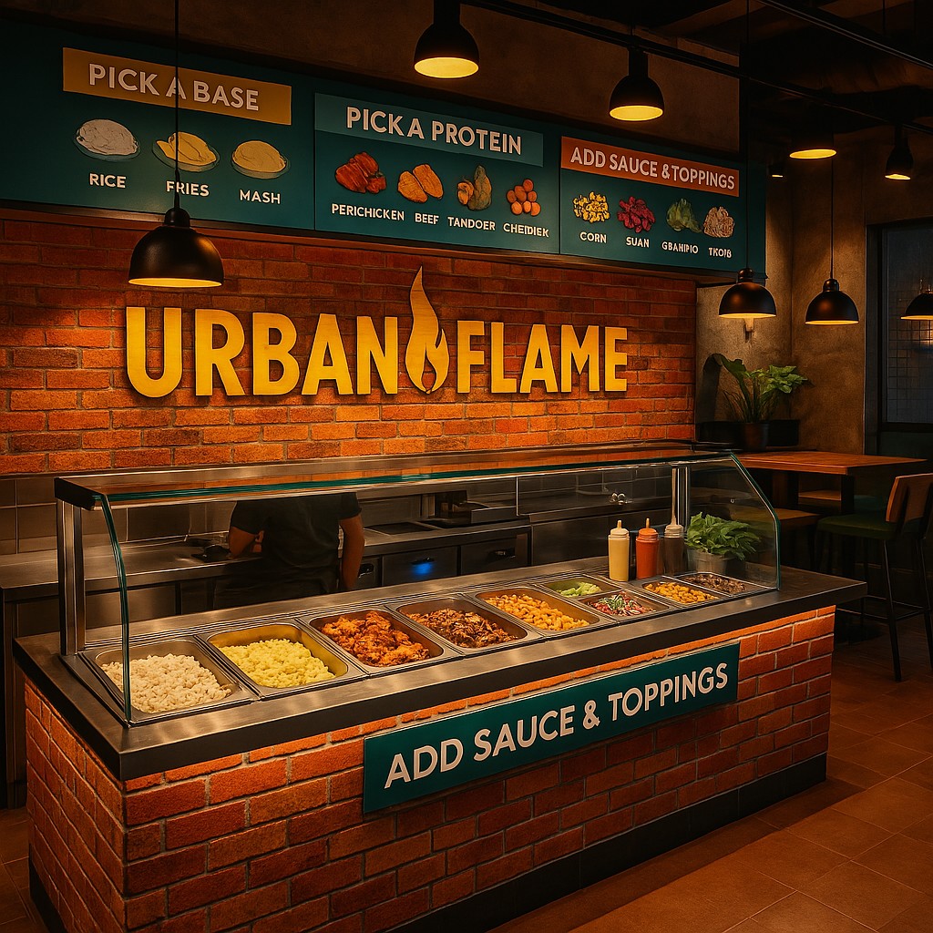 Urban Flame Grill Branding